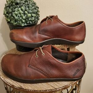 EARTH Cognac Leather Comfort & Wellness Eclectic Grandpa Lace-Up Oxfords Men 11